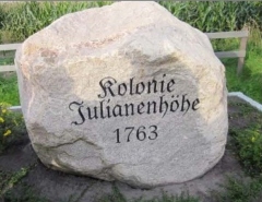 Gedenkstein Julianenhöhe in Wanderup (7. Kolonie)