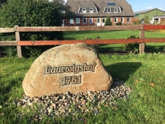 Gedenkstein Laurwigshof in Riesbriekfeld (11. Kolonie)